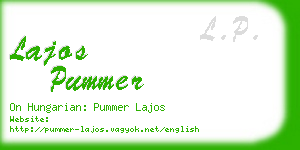 lajos pummer business card